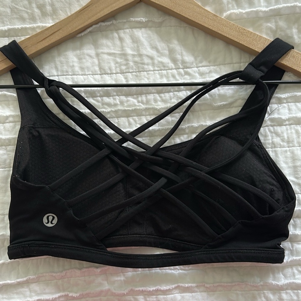 lululemon Black Crisscross Sports Bra